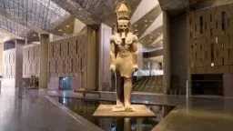 استعدادات لافتتاح المتحف المصري الكبير.....