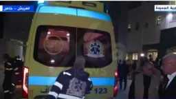 وصول سيارات إسعاف تقل مصابين...