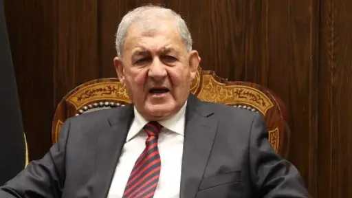 الرئيس العراقي يغادر بغداد متوجها...